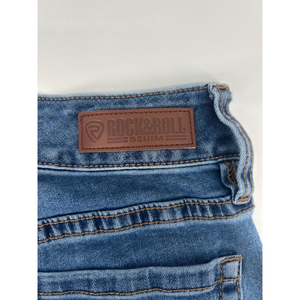Rock & Roll Denim Womens‎ Mid Rise Bootcut Jeans Blue W28 L30 Stretch Western - Picture 7 of 12